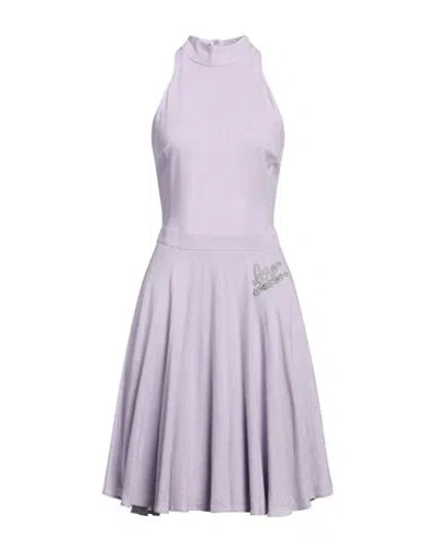 Love Moschino Woman Midi Dress Light Purple Size 6 Viscose, Linen