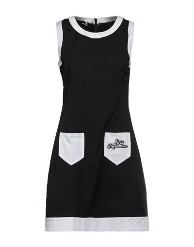 Love Moschino Short Dresses In Black