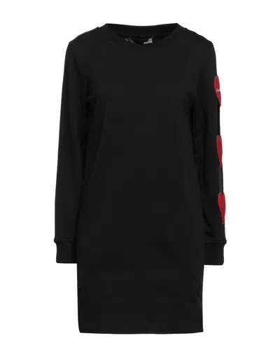Love Moschino Short Dresses In Black