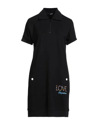 Love Moschino Short Dresses In Black