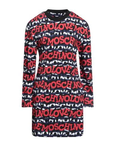 Love Moschino Woman Short Dress Black Size 12 Cotton