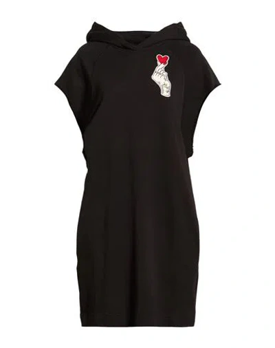 Love Moschino Woman Mini Dress Black Size 6 Cotton
