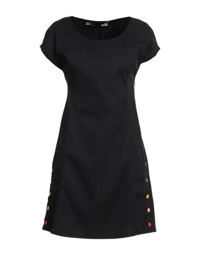 Love Moschino Short Dresses In Black