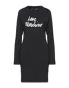 Love Moschino Short Dresses In Black