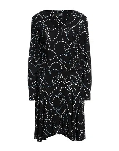 Love Moschino Woman Mini Dress Black Size 8 Viscose