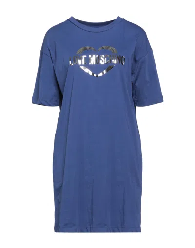 Love Moschino Short Dresses In Blue