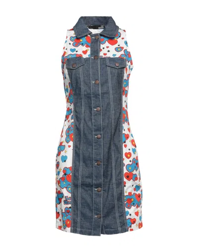 Love Moschino Short Dresses In Blue