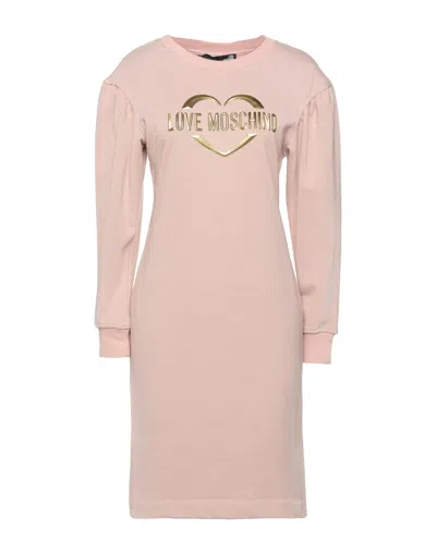 Love Moschino Short Dresses In Pink