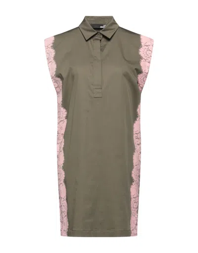 Love Moschino Short Dresses In Green