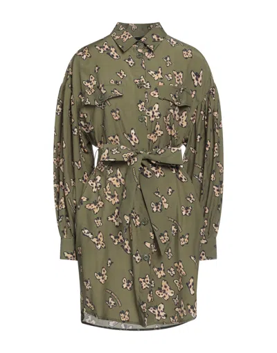 Love Moschino Short Dresses In Green