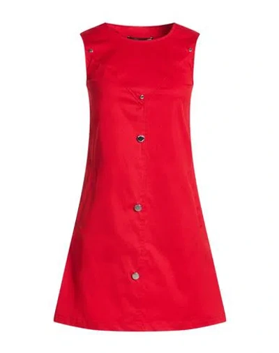 Love Moschino Woman Mini Dress Red Size 2 Cotton, Elastane