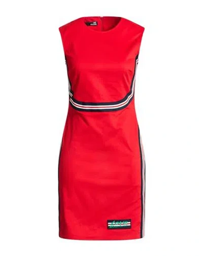 Love Moschino Woman Mini Dress Red Size 4 Cotton, Elastane