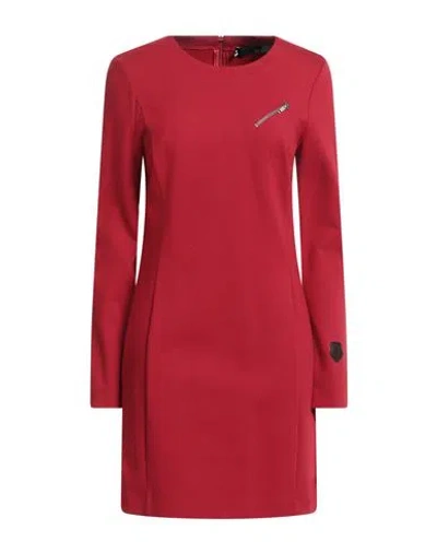 Love Moschino Woman Mini Dress Red Size 8 Viscose, Polyamide, Elastane
