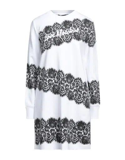 Love Moschino Short Dresses In White