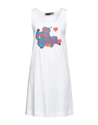 Love Moschino Short Dresses In White
