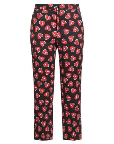 Love Moschino Woman Pants Black Size 10 Polyester, Elastane