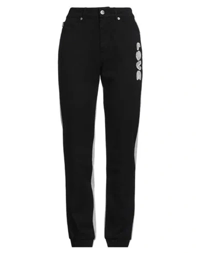 Love Moschino Woman Pants Black Size 27 Cotton, Elastane