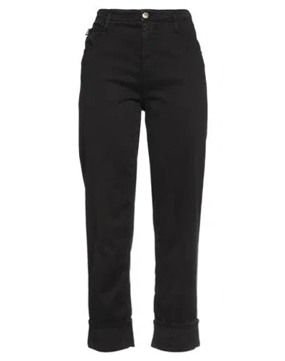 Love Moschino Woman Pants Black Size 28 Lyocell, Cotton, Polyester, Elastane