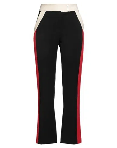 Love Moschino Woman Pants Black Size 6 Polyester, Elastane