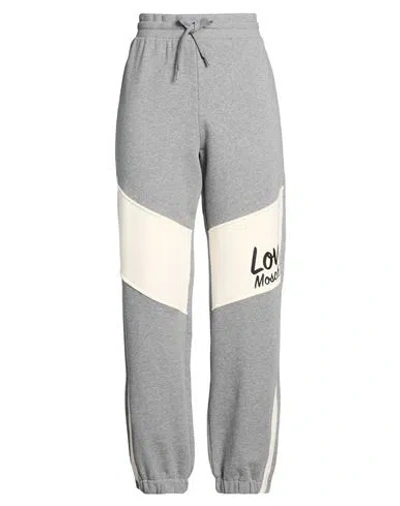Love Moschino Woman Pants Grey Size 6 Cotton