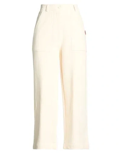 Love Moschino Woman Pants Ivory Size 10 Cotton In White