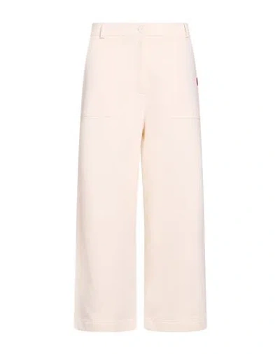 Love Moschino Woman Pants Light Grey Size 6 Cotton In Gray