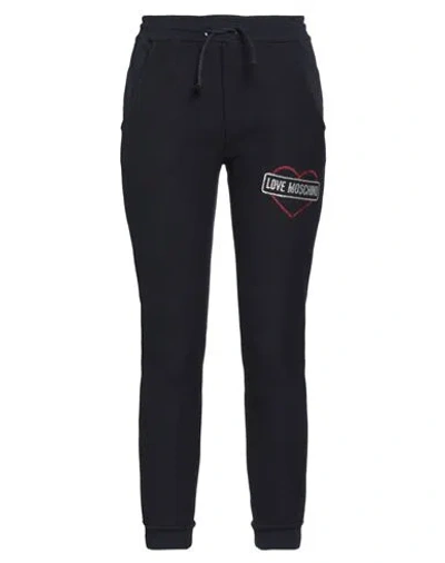 Love Moschino Woman Pants Midnight Blue Size 10 Cotton, Elastane