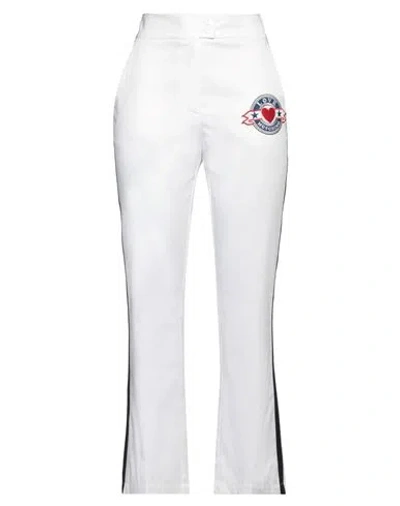 Love Moschino Woman Pants White Size 4 Cotton