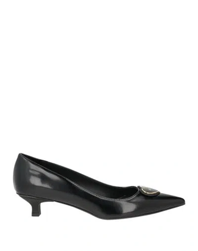 Love Moschino Woman Pumps Black Size 6 Calfskin