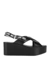 Love Moschino Sandals In Black