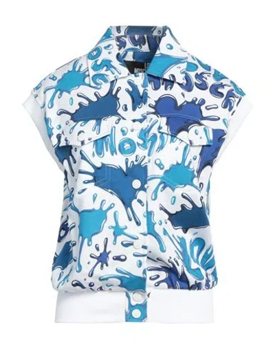 Love Moschino Woman Shirt White Size 10 Cotton, Elastane