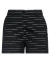 Love Moschino Woman Shorts & Bermuda Shorts Black Size 10 Polyester, Viscose, Elastane In Black
