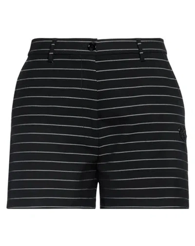 Love Moschino Woman Shorts & Bermuda Shorts Black Size 10 Polyester, Viscose, Elastane