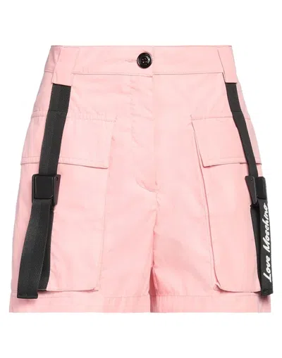 Love Moschino Woman Shorts & Bermuda Shorts Pink Size 6 Cotton, Polyamide, Polyester