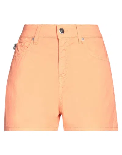 Love Moschino Woman Shorts & Bermuda Shorts Salmon Pink Size 4 Cotton, Linen, Elastane