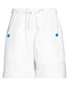 Love Moschino Woman Shorts & Bermuda Shorts White Size 6 Cotton In White