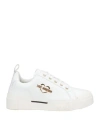 Love Moschino Woman Sneakers White Size 8 Calfskin