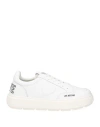 Love Moschino Woman Sneakers White Size 8 Calfskin In White