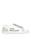 Love Moschino Woman Sneakers White Size 8 Leather In White