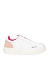Shop Love Moschino Woman Sneakers White Size 7 Leather