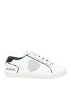 Love Moschino Woman Sneakers White Size 8 Leather, Rubber In White