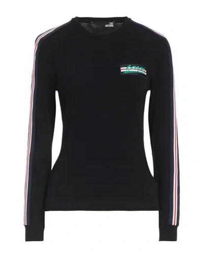 Love Moschino Woman Sweater Black Size 2 Polyamide, Acrylic, Wool, Polyester