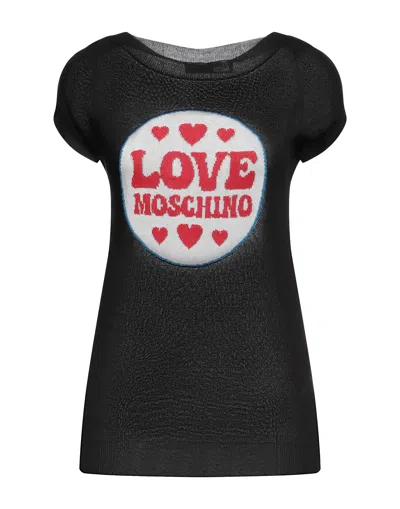 Love Moschino Sweaters In Black