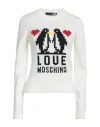 Love Moschino Woman Sweater Ivory Size 8 Acrylic, Wool In White