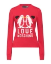 Love Moschino Woman Sweater Red Size 4 Acrylic, Wool