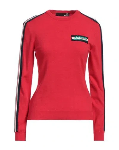 Love Moschino Woman Sweater Red Size 6 Polyamide, Acrylic, Wool, Polyester