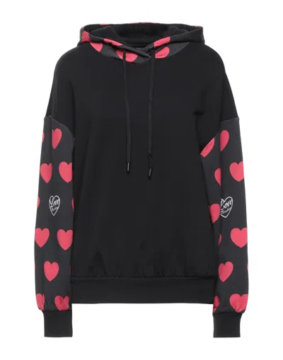 Love Moschino Sweatshirts In Black