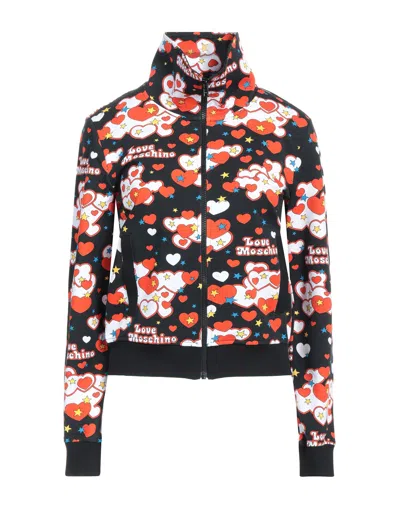 Love Moschino Sweatshirts In Black