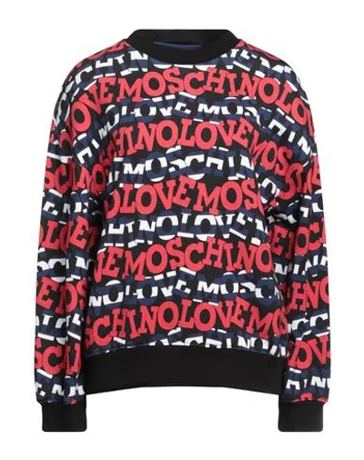 Love Moschino Womens Multicolor Sweatshirt In Black