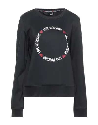 Love Moschino Sweatshirts In Black